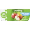 Carrefour classic compote de pomme sans sucre ajouté 4x100g