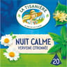 La tisaniere infusion nuit calme verveine 20 sachets 30g