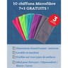 Ventéo chiffons grands modèles microfibres x10