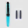 Carrefour mini plume + 2 cartouches bleu