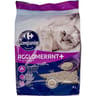 Carrefour litière pour chat agglomérante compact + fresh 5kg