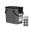 Carrefour Home poubelle Albula 25l grise