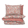 Parure housse de couette 200x200cm + 2 taies 63x63 Mumbai Terracotta