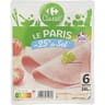 Carrefour classic' jambon le Paris sel réduit 6 tranches 240g