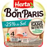Herta le bon Paris -25% de sel conservation sans nitrite 4 tranches 140g
