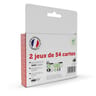 Eco pack double 54 cartes carrefour