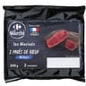Pavé de boeuf mariné nature x2 240g Carrefour le marché