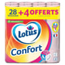 Lotus confort papier hygienique rose 28 rouleaux +4 offerts