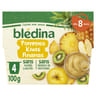 Bledina coupelles fruits pommes kiwis ananas dès 8 mois 4x100g