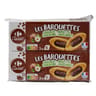 Carrefour classic' biscuits barquettes chocolat noisette lot 2x120g