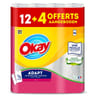 Okay essuie-tout adapt rouleaux blanc 2m x16