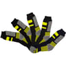 5 paires de chaussettes de travail homme BL/JAUNE NR/JAUNE GR/JAUNE T39\42