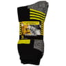 5 paires de chaussettes de travail homme BL/JAUNE NR/JAUNE GR/JAUNE T39\42
