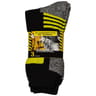 5 paires de chaussettes de travail homme BL/JAUNE NR/JAUNE GR/JAUNE T43\46