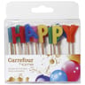 Carrefour Home bougie anniversaire Happy Birthday