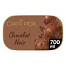 Carte d'or crème glacée dessert chocolat noir 700ml 374g