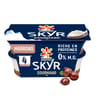 Yoplait skyr gourmand sur lit aux marrons 0% mg 4x120g