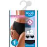Lot de 2 slips maxi ligne Pure Sense Luxe Sloggi 0004 NOIR T42