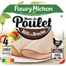 Fleury Michon blanc de poulet au tournebroche 4 tranches fines 120g