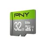 Pny carte mémoire micro sd 32gb 100mb/s elite