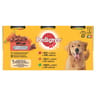 Pedigree boîtes en terrine pour chien adulte 3 variétés 6x400g