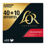 L'or espresso splendente café en capsules intensité 7 x 40 + 10 offertes 260g