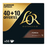 L'or espresso forza café en capsules intensité 9 - 40 + 10 260g