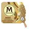 Magnum 6 bâtonnets mini double gold caramel billionaire 330ml