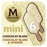 Magnum mini chocolat blanc - chocolat blanc & amande 6x55ml 257g