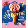 Extrême 4 cônes fraise vanille 284g