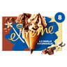 Extrême 8 cônes duo vanille vanille/chocolat 880ml 587g
