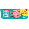 Andros gourmand & végétal brassé végétal fraise 4x100g +2 offerts