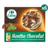 Carrefour extra 6 cônes menthe chocolat 432g