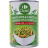 Carrefour classic petits pois et carottes extra-fins - 265g