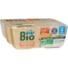 Carrefour baby bio dessert bébé pomme, biscuit dès 6 mois 4x100g