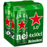 Heineken bière blonde premium can 4x50cl 5%vol