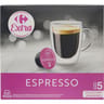 Carrefour extra capsules de café espresso x16 - 96g