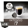 Carrefour extra café capsules intenso x16