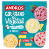 Andros gourmand & végétal brassé fraise pêche 8x100g