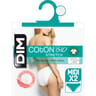 Lot de 2 slips midi ligne Coton Bio Dim 0HY BLANC T48\50