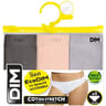Lot de 3 slips ligne Les Pockets Ecodim Dim 5MJ TAUPE/ROSE/GRIS 44\46