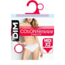 Lot de 2 slips midi coton féminine stretch Dim 0HY BLANC 40\42