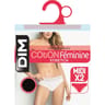 Lot de 2 slips midi coton féminine stretch Dim 0HZ NOIR 48\50
