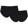 Lot de 2 shorties micro recyclé ligne Invisi NOIR 46/48