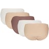 Lot de 5 slips unis à côtes femme LOT TAUPE T50\52