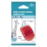 Carrefour taille crayon rouge 2 trous avec réservoir plastique et gomme