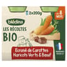 Bledina les récoltes bio écrasé de carottes haricots verts boeuf 400g dès 8 mois