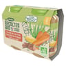 Bledina les récoltes bio écrasé de carottes haricots verts boeuf 400g dès 8 mois