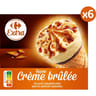 Carrefour extra 6 cônes façon crème brûlée 417g