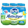 Lactel Matin Léger lait bio 1.2% mg uht bouteille 6x50cl